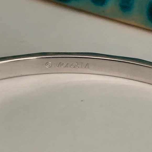 Vintage Monet silver Bangle - Picture 4 of 9